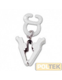 SCIVOLANTE NYLON PER TENDE CON PINZA PLASTICA GIREVOLE pz.10