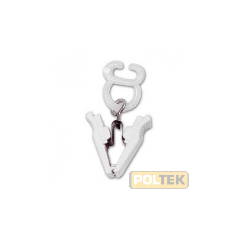 SCIVOLANTE NYLON PER TENDE CON PINZA PLASTICA GIREVOLE pz.10
