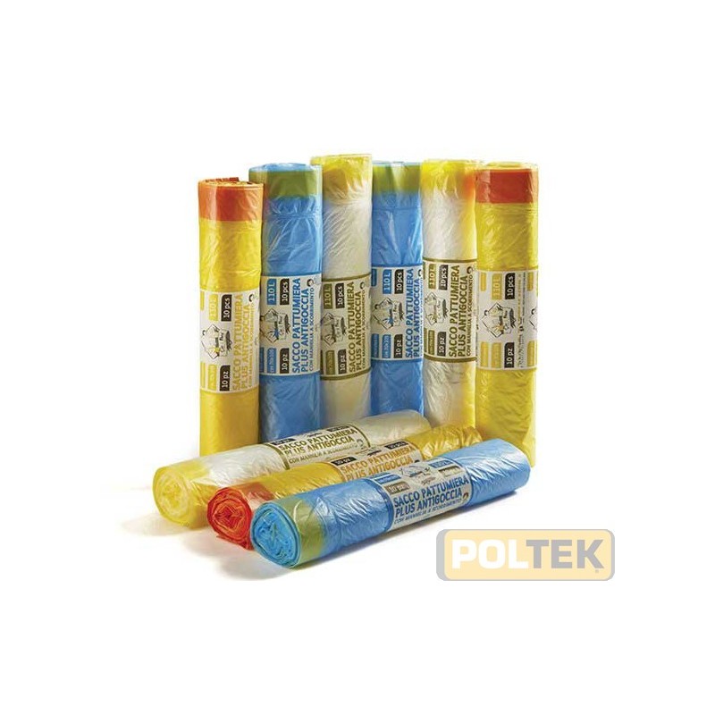 SACCO IMMONDIZ. lt 50 50x60 GIALLO (rotoli da pz.20)