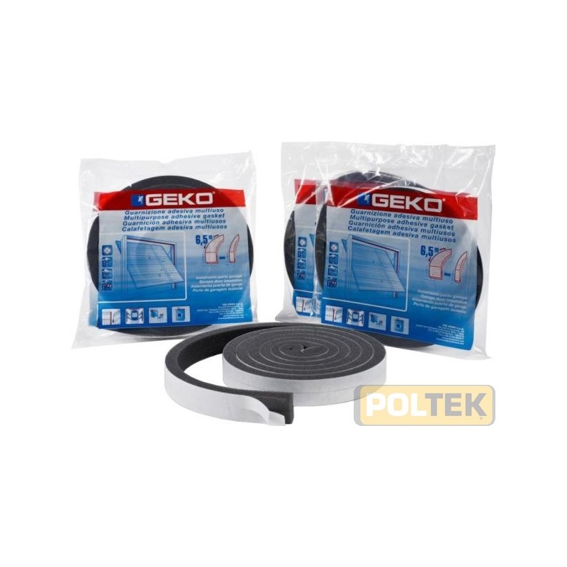 Guarnizione adesiva multiuso in resina espansa di elevato spessore, particolarmente indicata per isolare la porta del garage e l