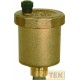 Valvola automatica 3/8" di sfogo aria a galleggiante, corpo in ottone, pressione massima 10 a.t.m., temperatura + 110° C.