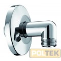 CURVETTA A MURO OTTONE CROMATO 1/2" EXTRA LUSSO
