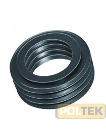 MORSETTO WC IN GOMMA NERO CANOTTO mm 60-40