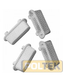 PARACOLPI RETTANGOLARI 2 PERNI mm 25