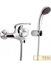 MISCELATORE MONOCOMANDO PER VASCA ESTERNO + DOCCETTA