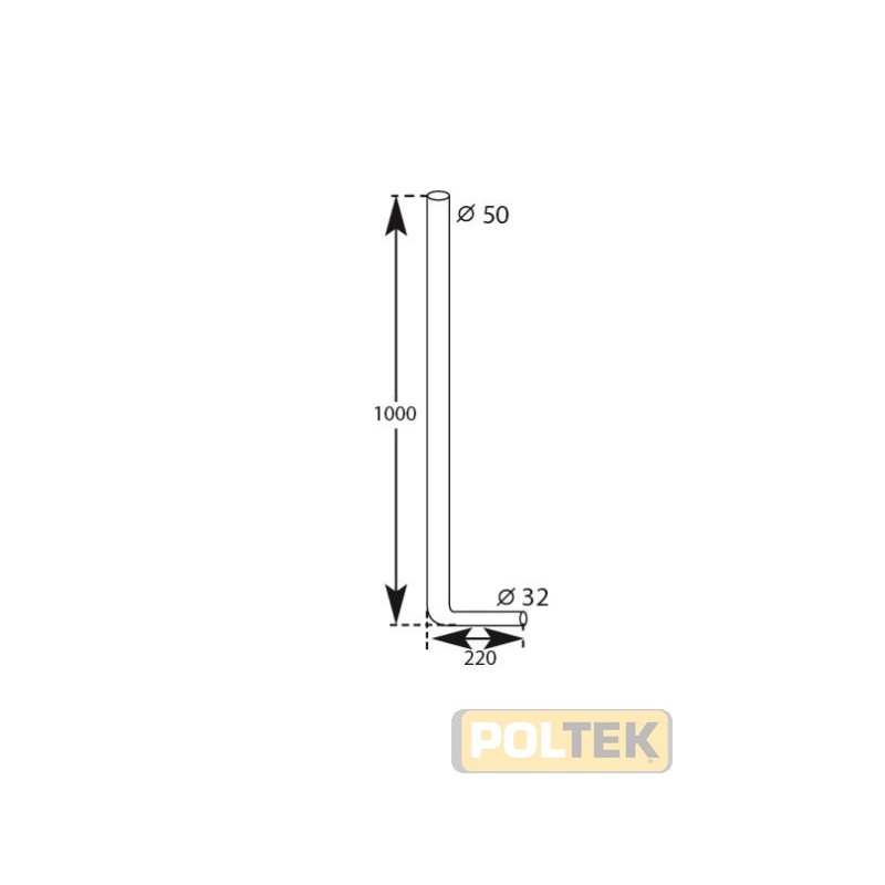 Tubo per cassetta a zaino d.50x32 mm.1000x220.