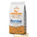 MONGE CAT NATURAL MONOPROTEICO LIGHT TACCHINO 1,5 KG
