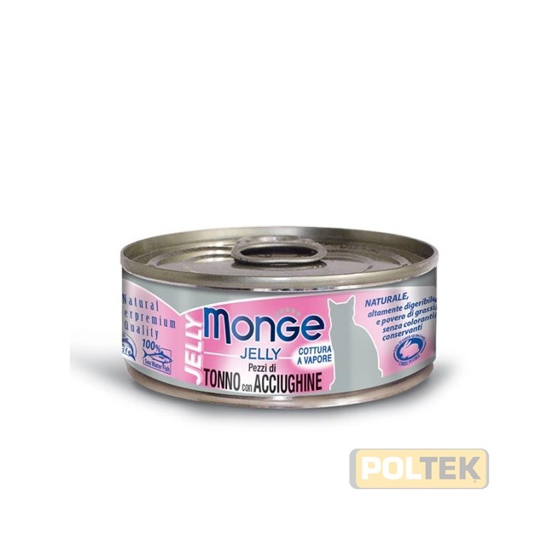 Alimento complementare per gatti adulti con con delizioso tonno con acciughine prodotto in Thailandia, con le tipiche caratteris