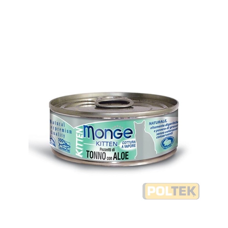 Alimento complementare per gattini fino a 12 mesi di età con con delizioso tonno bonito e aloe prodotto in Thailandia, con le t