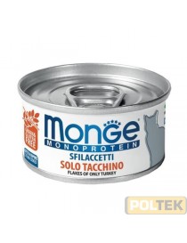 MONGE CAT MONOPROTEICO SFILACCETTI gr. 80 TACCHINO e CAROTE