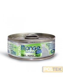 MONGE CAT SUPERPREMIUM NATURAL gr.80 tonno pacifico/pollo