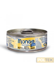 Alimento complementare per gatti, con delizioso tonno con pollo e mais, prodotto in Thailandia, con le tipiche caratteristiche d