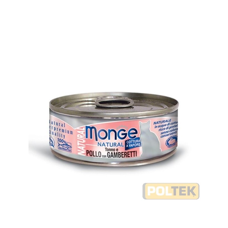 Alimento complementare per gatti, con delizioso tonno con pollo e gamberetti, prodotto in Thailandia, con le tipiche caratterist