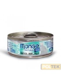 MONGE CAT SUPERPREMIUM NATURAL gr.80 fantasia di mare/pollo