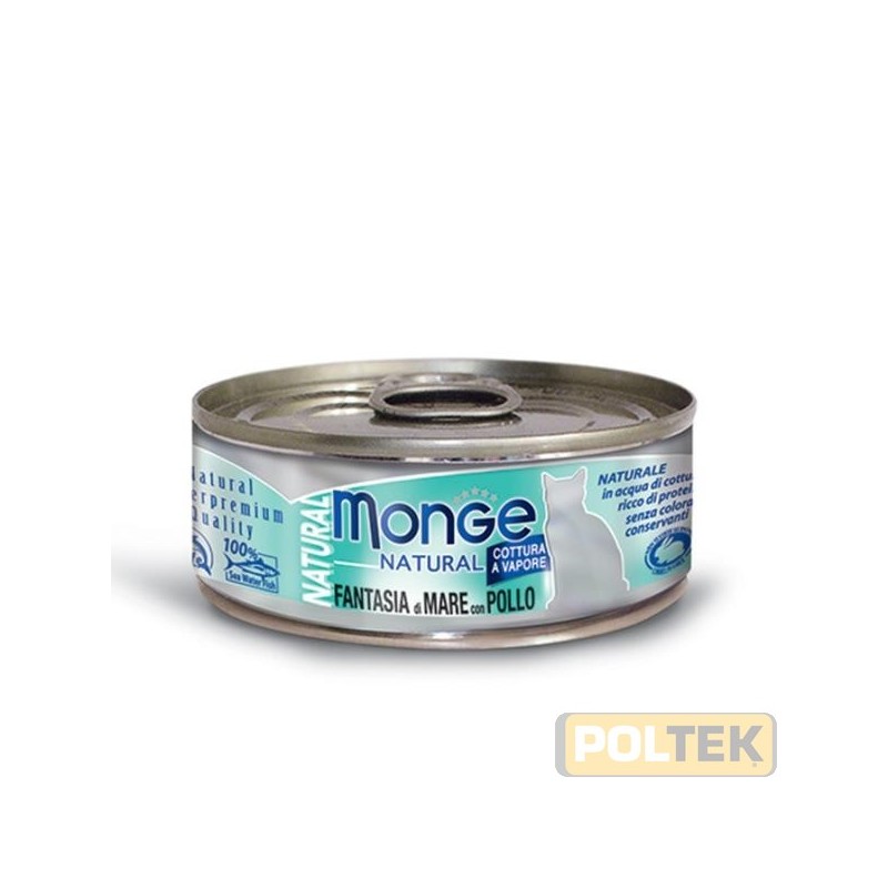 Alimento complementare per gatti, con delizioso tonno e pollo, prodotto in Thailandia, con le tipiche caratteristiche del prodot