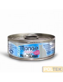 MONGE CAT SUPERPREMIUM DELICATE gr.80 pollo/calamari