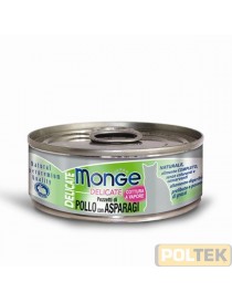 MONGE CAT SUPERPREMIUM DELICATE gr.80 pollo/asparagi