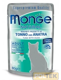 MONGE CAT BUSTA NATURAL tonno/anatra gr.80