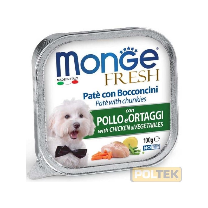 Delizioso paté con un cuore di prelibati bocconcini con verdure e pollo fresco selezionato per offrire ai nostri amici il benes