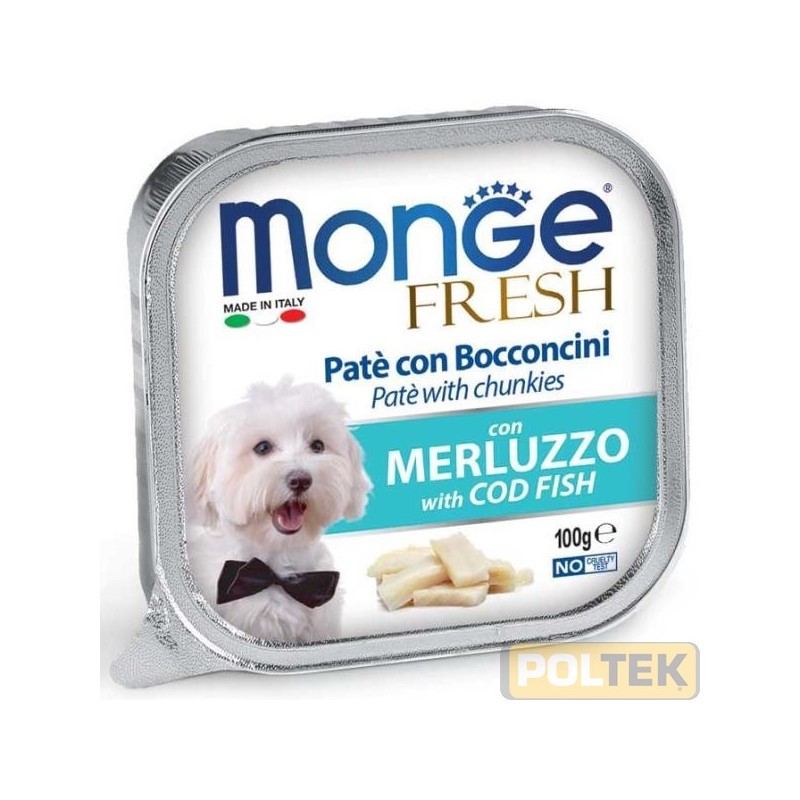 Delizioso paté con un cuore di prelibati bocconcini con merluzzo fresco selezionato per offrire ai nostri amici il benessere qu