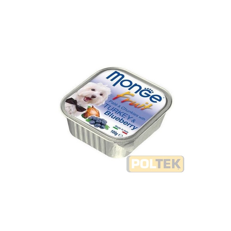 MONGE DOG FRESH FRUIT TACCHINO E MIRTILLI gr 100