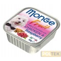 MONGE DOG FRESH FRUIT POLLO/LAMPONI gr.100