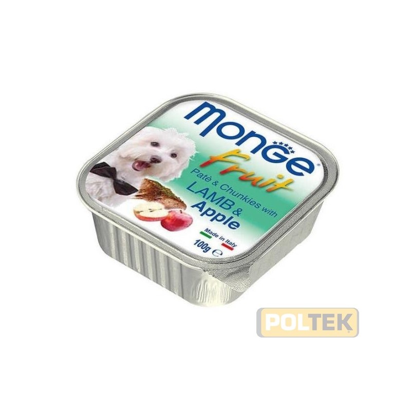 MONGE DOG FRESH FRUIT AGNELLO e MELA gr.100