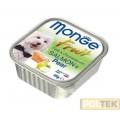 MONGE DOG FRESH FRUIT SALMONE/PERA gr.100