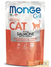 MONGE CAT BUSTA GRILL KITTEN SALMONE gr 85