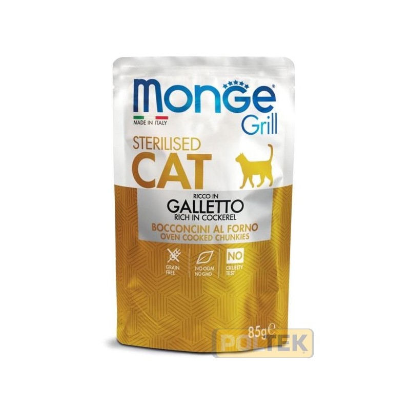 MONGE CAT BUSTA GRILL STER. GALLETTO gr 85