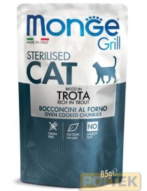MONGE CAT BUSTA GRILL STERILIZED TROTA gr 85