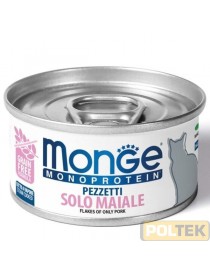 MONGE CAT MONOPROTEICO PEZZETTI gr. 80 MAIALE