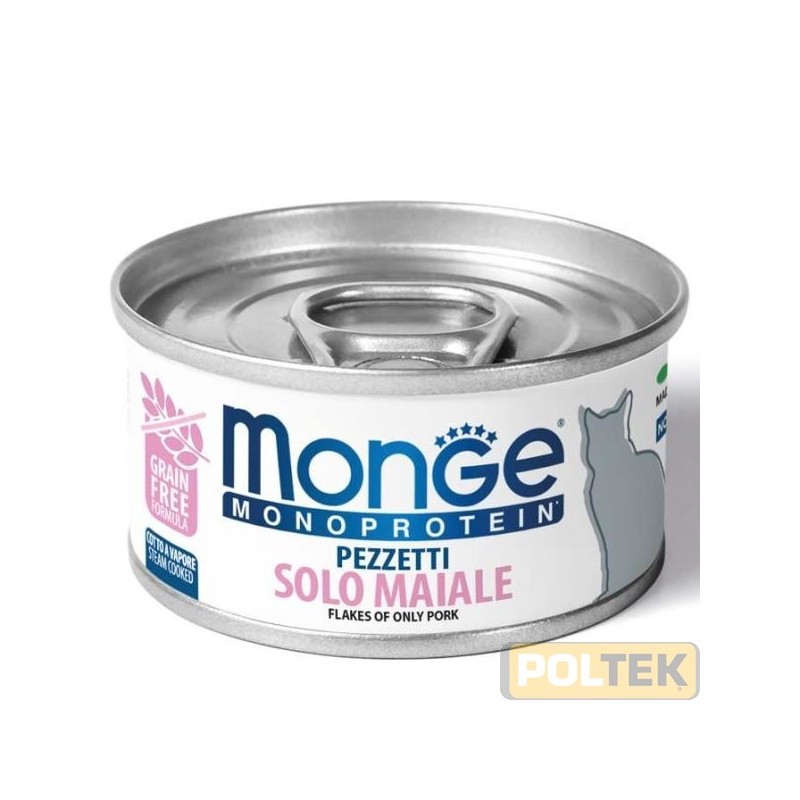 MONGE CAT MONOPROTEICO PEZZETTI gr. 80 MAIALE