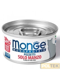 MONGE CAT MONOPROTEICO PEZZETTI gr. 80 MANZO