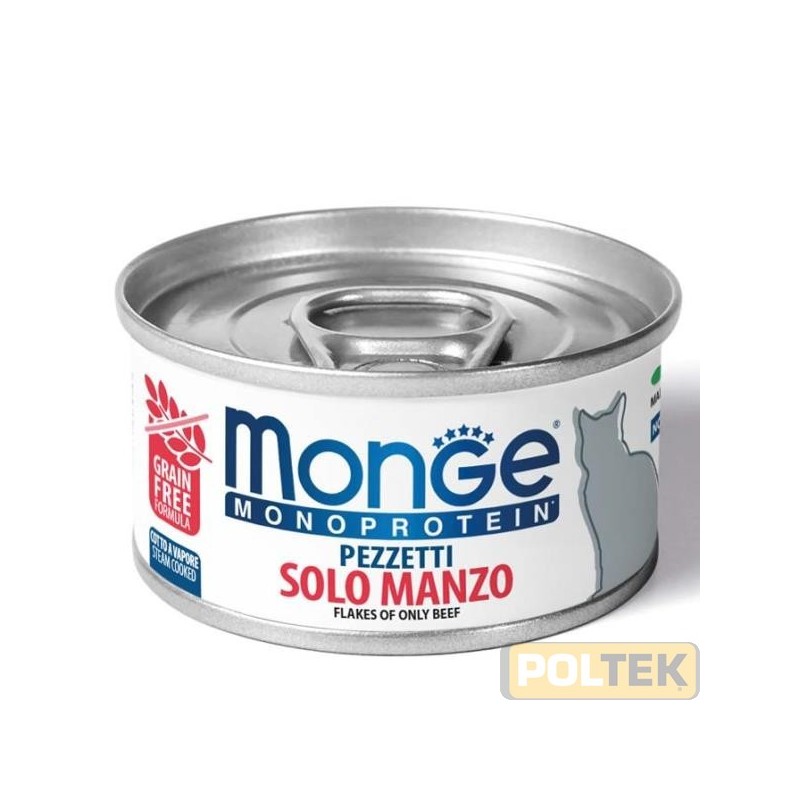 MONGE CAT MONOPROTEICO PEZZETTI gr. 80 MANZO