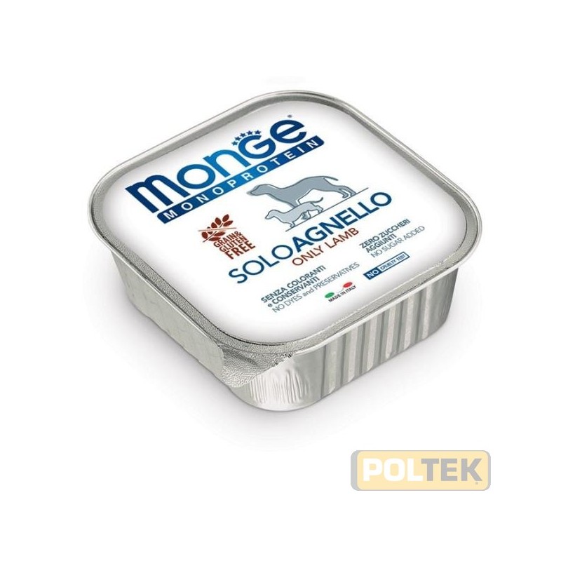 MONGE DOG SOLO gr.150 agnello