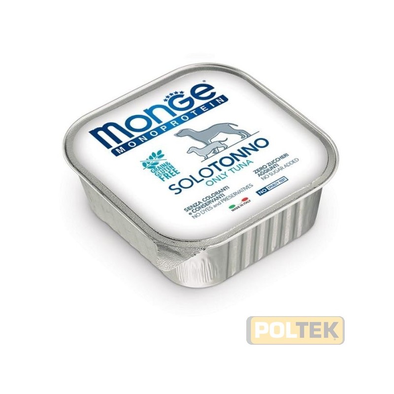 Paté monoproteico superpremium con carni di tonno selezionate di altissima qualità E’ un prodotto 100% italiano, altamente a