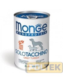 MONGE DOG SOLO gr.400 tacchino patè