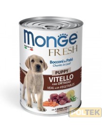 MONGE DOG FRESH gr.400 PUPPY VITELLO CON ORTAGGI