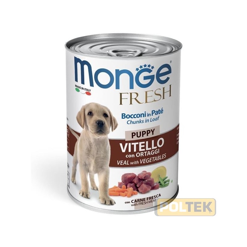 MONGE DOG FRESH gr.400 PUPPY VITELLO CON ORTAGGI