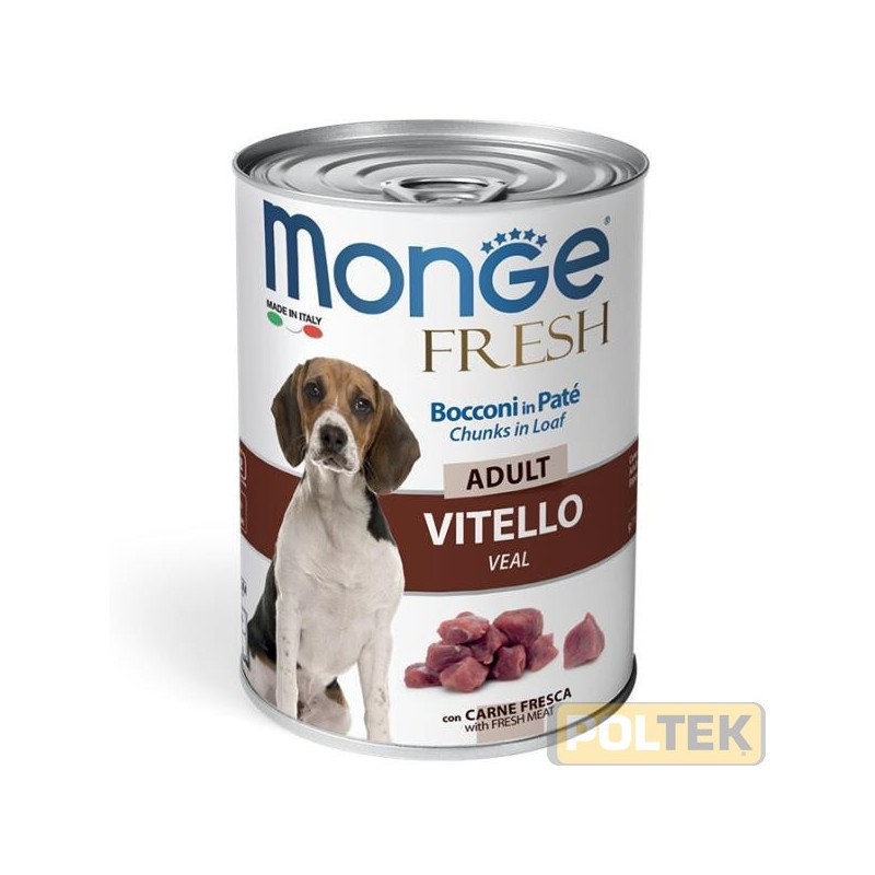 MONGE DOG FRESH gr.400 VITELLO