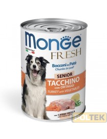 MONGE DOG FRESH gr.400 TACCHINO CON ORTAGGI