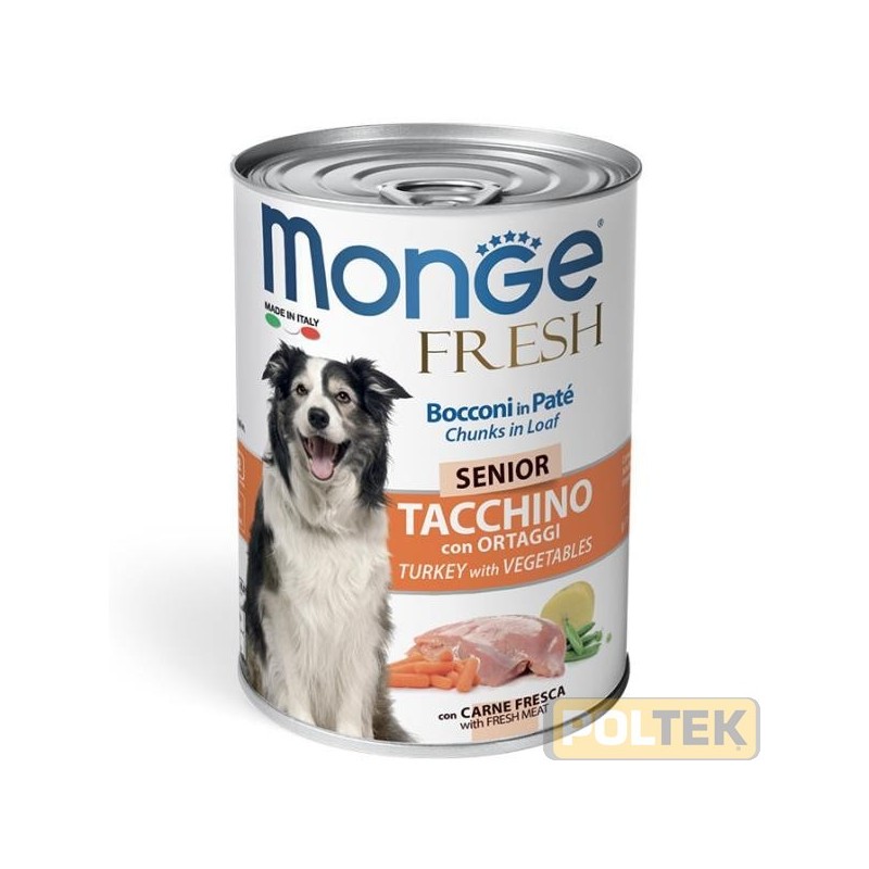 MONGE DOG FRESH gr.400 TACCHINO CON ORTAGGI