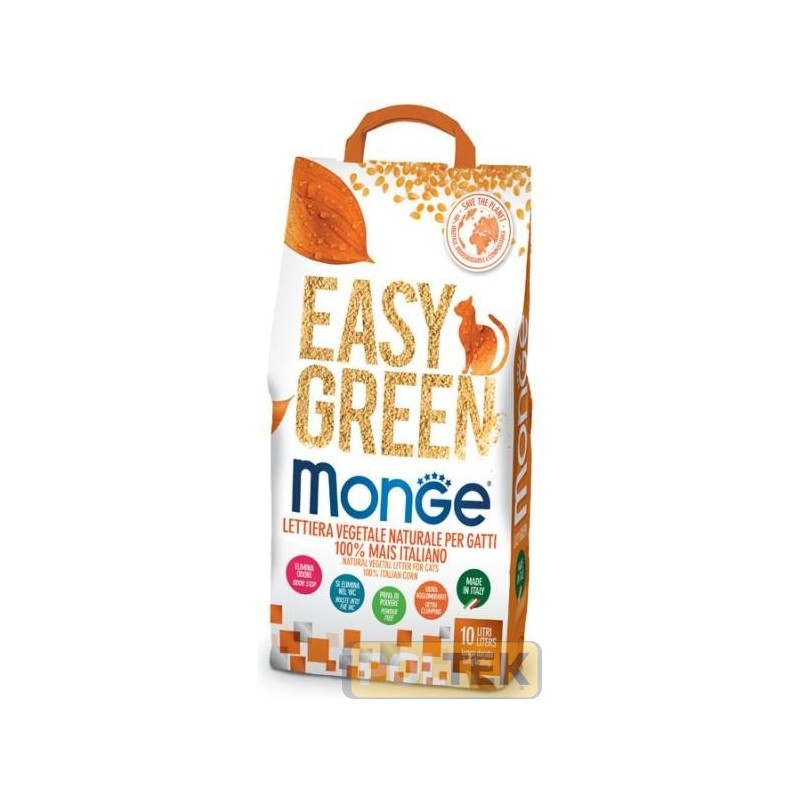 MONGE LETTIERA VEGETALE EASY GREEN MAIS lt.10
