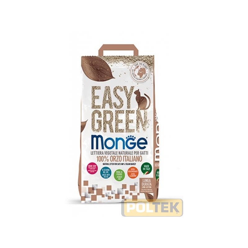 Easy Green è una lettiera vegetale, ecologica e biodegradabile composta da orzo 100% italiano e con tecnologia Odor Stop che ri