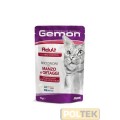 GEMON GATTO UMIDO BUSTA ADULT MANZO/VERDURE gr 100