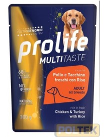 PROLIFE DOG WET BUSTA 300 GR POLLO/TACCHINO/RISO
