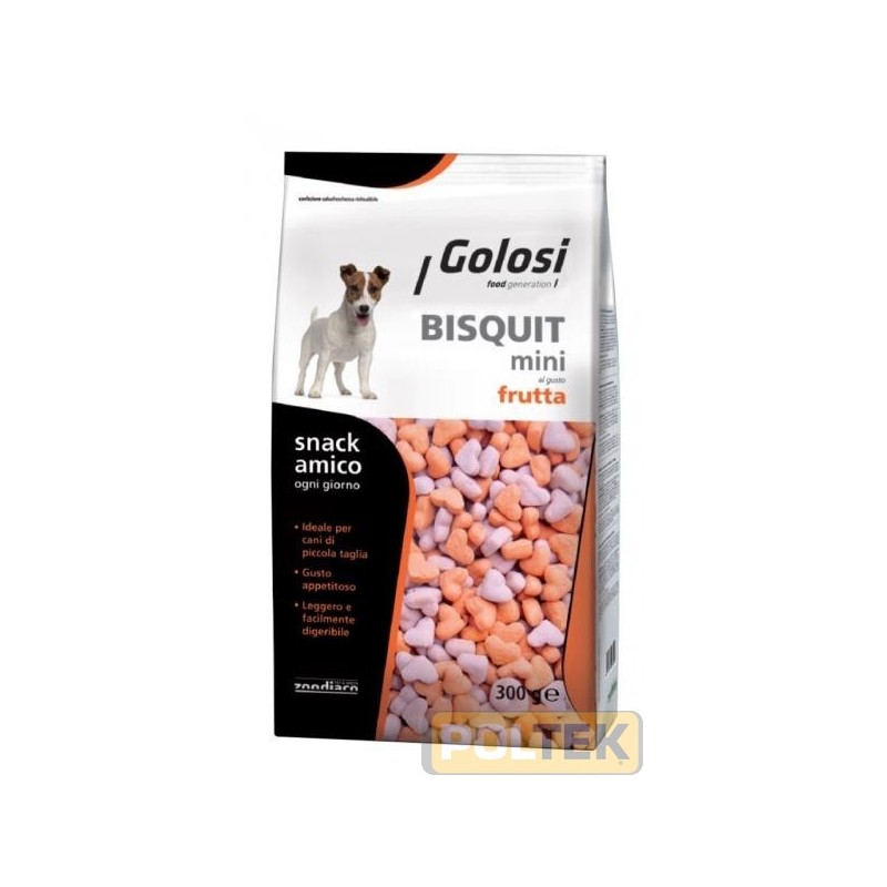 Bisquit MINI al gusto Frutta è un biscotto delicato e sfizioso in tre appetitose varianti di gusto ideale come snack o premio p