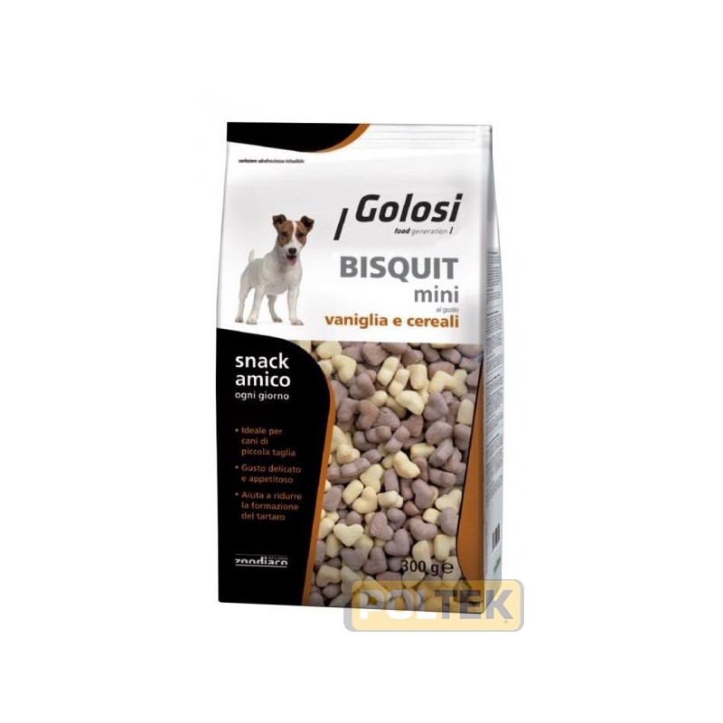 Bisquit MINI al gusto Vaniglia e Cereali è un biscotto delicato e sfizioso in tre appetitose varianti di gusto ideale come snac