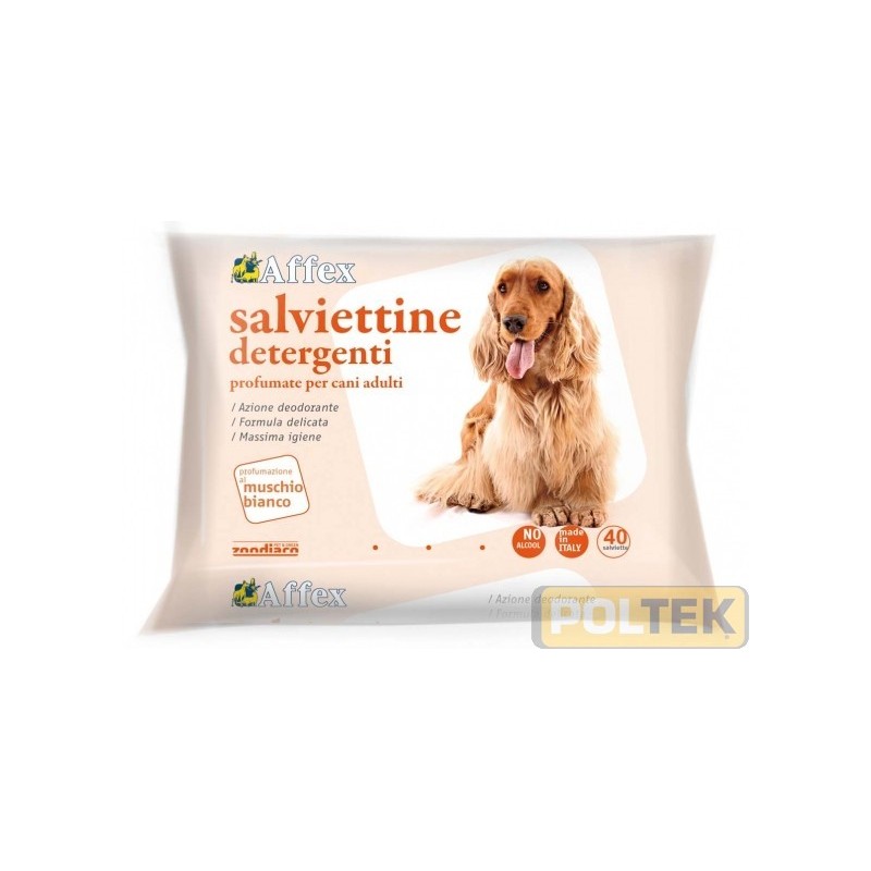 AFFEX SALVIETTE CANI ADULTI MUSCHIO BIANCO